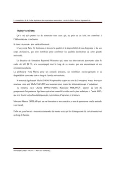 La compétitivité de la chaîne des exportations marocaines