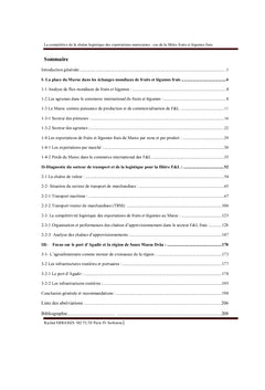La compétitivité de la chaîne des exportations marocaines