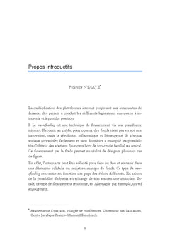 Le crowdfunding ou financement participatif : etat des lieux en europe