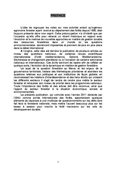 La question forestière au Maroc et enjeux de gouvernance territoriale