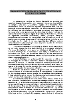 La question forestière au Maroc et enjeux de gouvernance territoriale