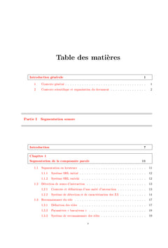 Segmentations sonore et audiovisuelle?