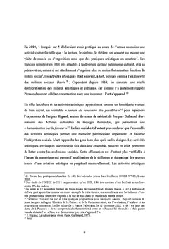 Activités Artistiques et Concurrence