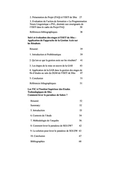 Enseignement, stage et evaluation A l'universite