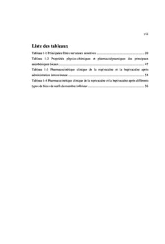 Etudes pharmacocinetiques exploratoires des anesthesiques locaux