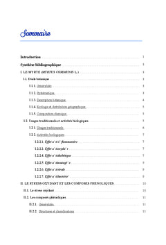 Effet de jus de myrte sur l'obesite nutritionnellement induite