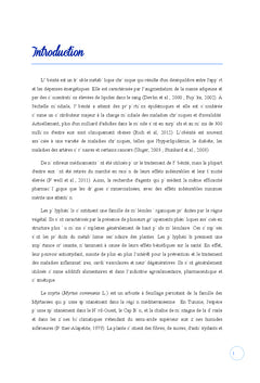 Effet de jus de myrte sur l'obesite nutritionnellement induite