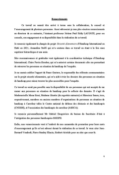 Handicap et Insertion Socioeconomique