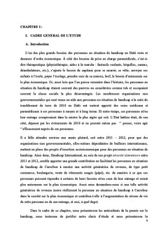 Handicap et Insertion Socioeconomique