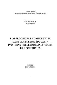 L'approche par compétences dans le système éducatif ivoirien