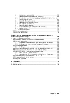 Entre le développement durable et l'acceptabilité sociale