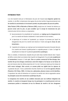 Service d'information et intégration spatiale des marchés agricoles