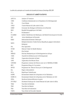 Effets de la scolarisation sur fecondite de la femme en RCA 2000-2010