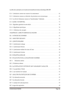 Effets de la scolarisation sur fecondite de la femme en RCA 2000-2010