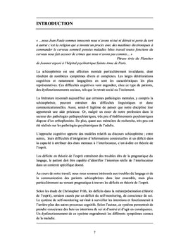 TOM et troubles de la communication dans la schizophrénie
