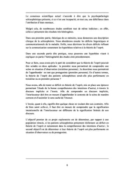 TOM et troubles de la communication dans la schizophrénie