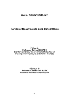 Particularités africaines de la cancérologie