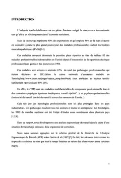 Analyse ergonomique de deux postes de travail de confection A Ras-jbal