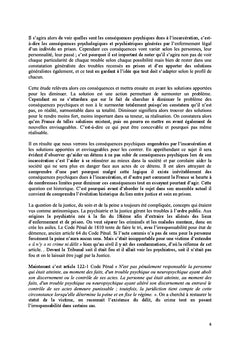 Les conséquences psychiques de l'incarcération