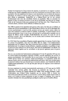 Les conséquences psychiques de l'incarcération