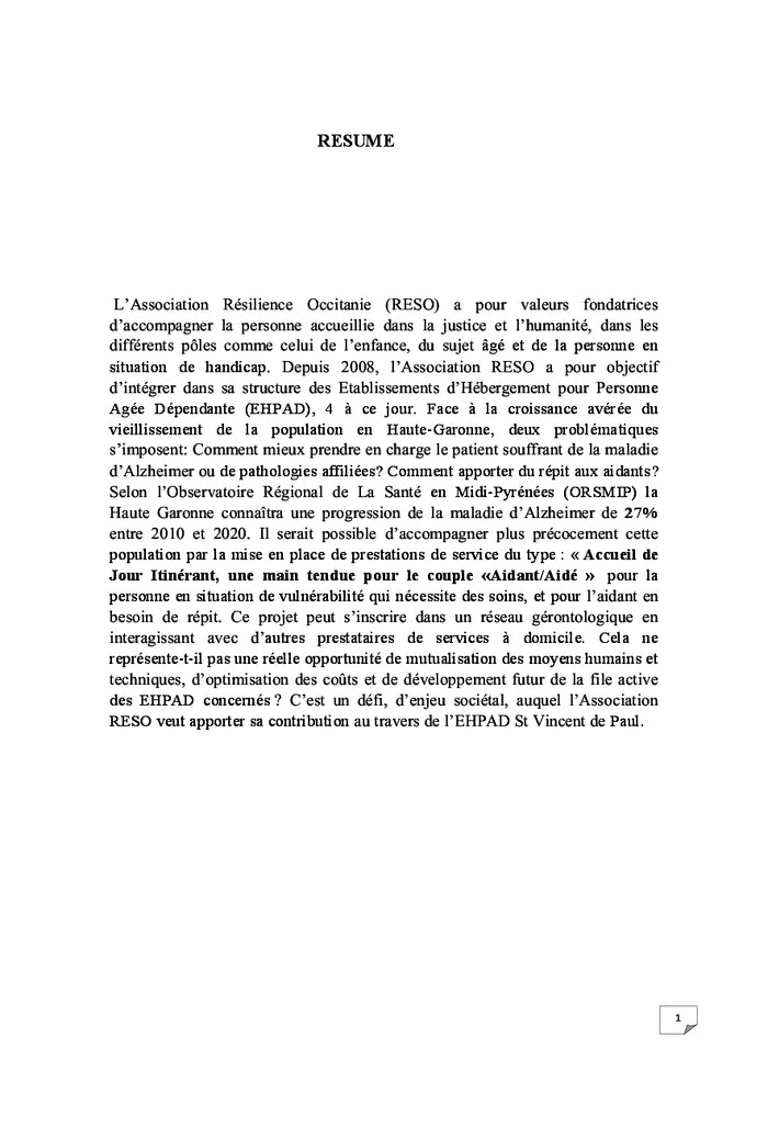 Accueil de Jour Itinerant, une main tendue pour le couple Aidant/Aide