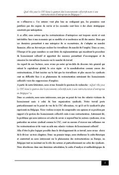 Rôle de la CSC dans la gestion des licenciements collectifs