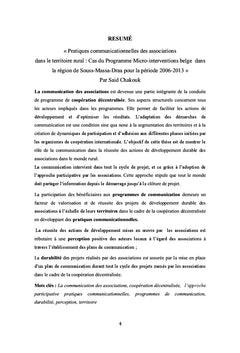 Pratiques communicationnelles des associations dans le monde rural