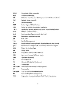 Evaluation du risque cardiometabolique