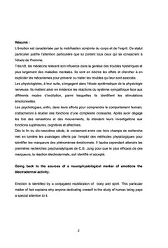 Aux sources d'un marqueur neurophysiologique des émotions