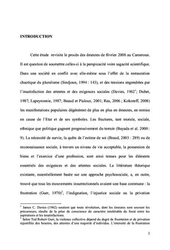 Les émeutes de février 2008 au Cameroun, revisitées
