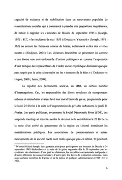 Les émeutes de février 2008 au Cameroun, revisitées