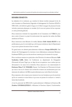 Quelle planification face A la concentration de la population A Lome?