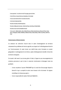Conflits et gestion d'aménagement du domaine de lac de Guiers