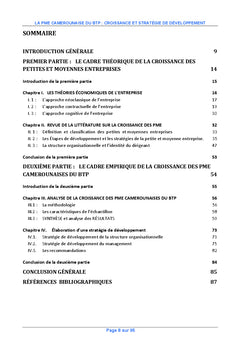 La PME camerounaise du BTP : croissance et strategie de developpement