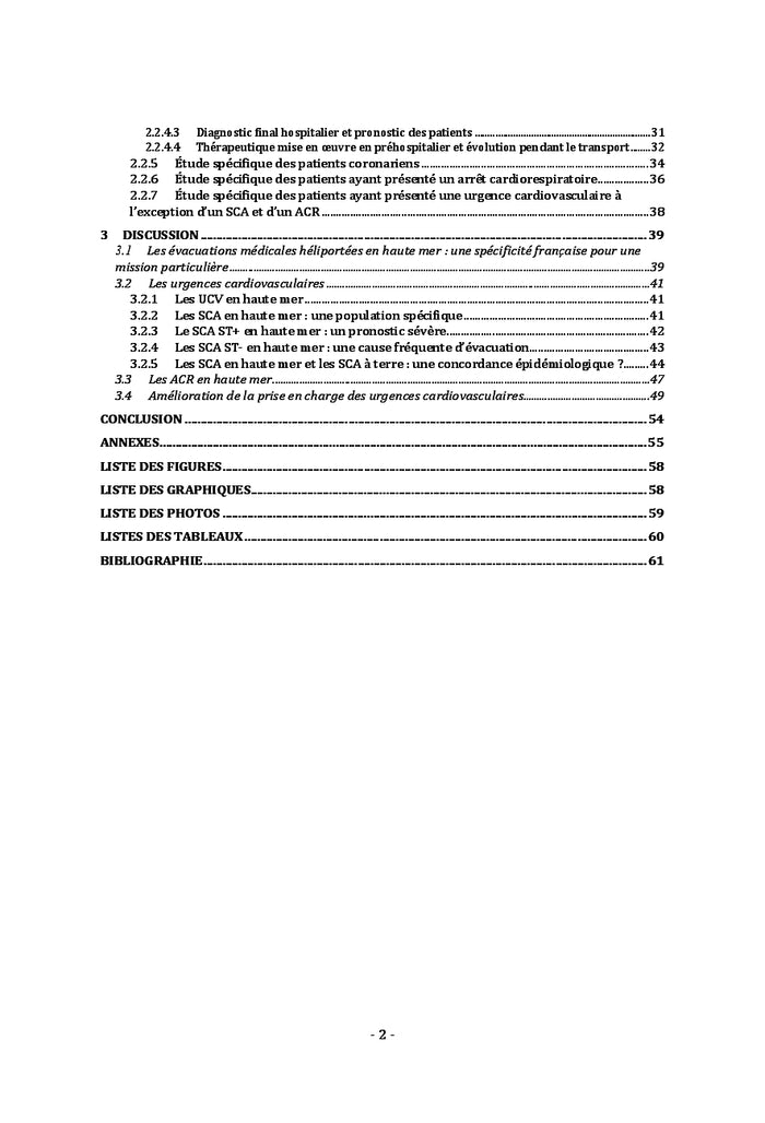 Epidemiologie des urgences cardio-vasculaires en milieu hauturier