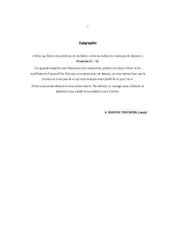 Biologie et écologie des poissons les plus pêchés et vendus à Kindu