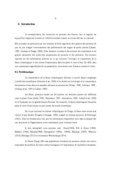Biologie et écologie des poissons les plus pêchés et vendus à Kindu