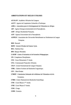 Normes, situations et strategies d'enseignement du français en cote d'Ivoire