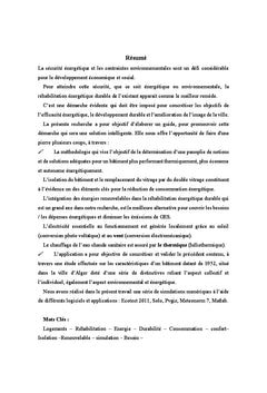 Réhabilitation énergétique durable du bâtiment