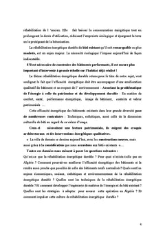 Réhabilitation énergétique durable du bâtiment