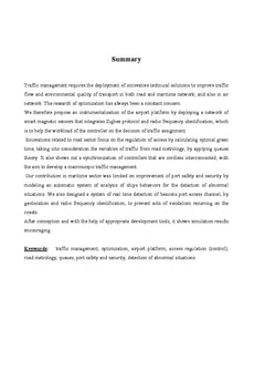 Contribution à l'optimisation de la gestion des flux de trafics