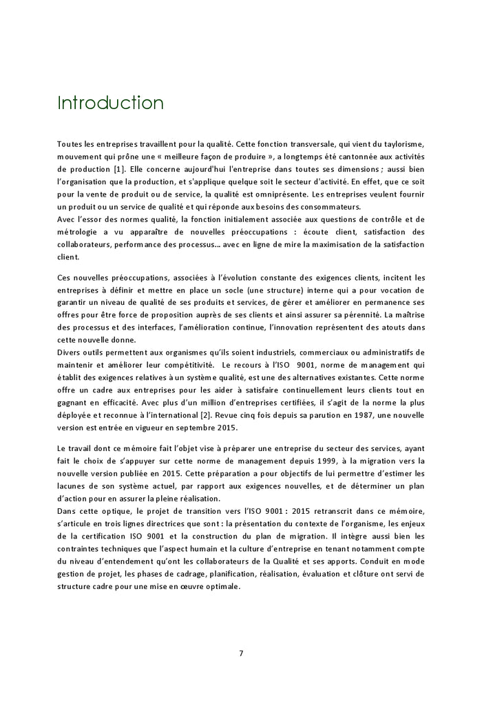 L'ISO 9001 version 2015 au service de la performance des entreprises