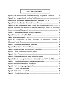 Réinterprétation des données magnétiques et géochimiques