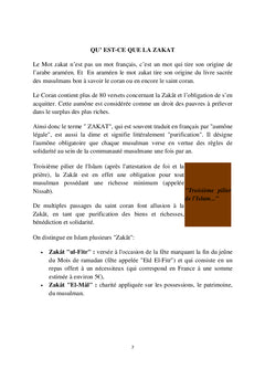 Le Livre de la Zakat