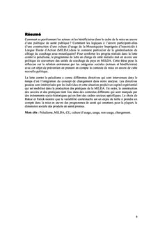 Prevenir le paludisme au Senegal