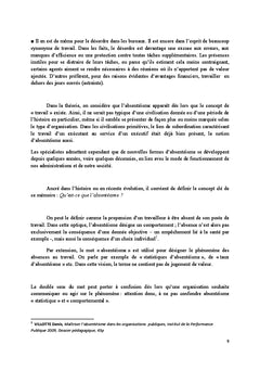 Gestion de l'absentéisme