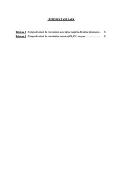 Utilisation de la TFD en Traitement d'Image
