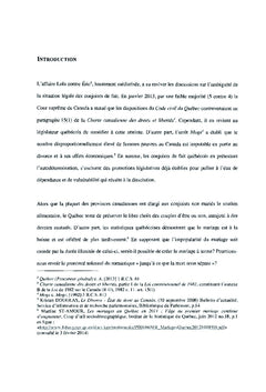 Le mariage à terme