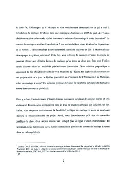 Le mariage à terme