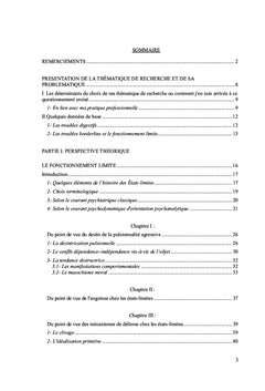 Nevrose, psychosomatique et structure borderline